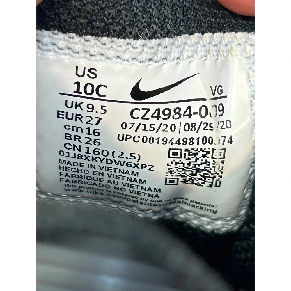 Nike Baseball Cleats Kid 10C Black Vapor Ultrafly 3 Keystone CZ4984-009 Athletic